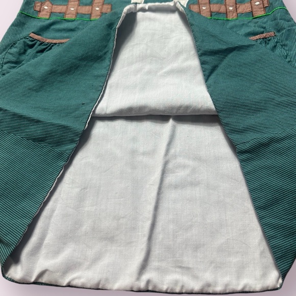 Toddler Rosalina Collection Teal Cow Farm Fence Print Tank Dress Size 4T - Picture 5 of 9
